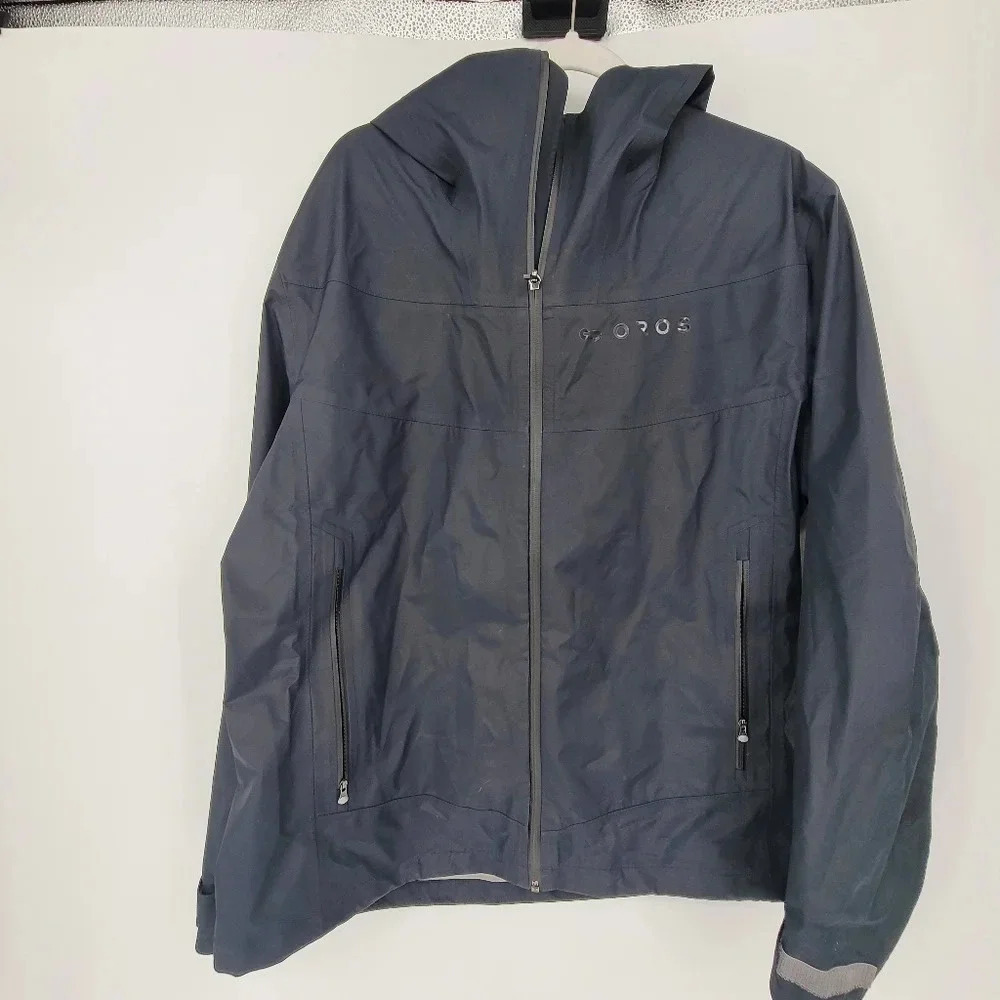 OROS apparel Gemini jacket black and grey windbreaker size Large